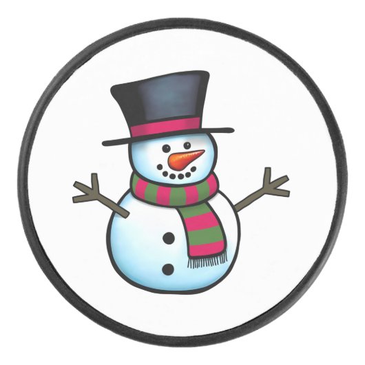 Snowman Hockey Puck (Voorkant)