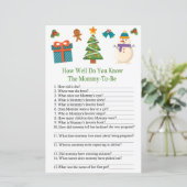 Snowman hoe goed je het baby shower spel kent (Staand voorkant)