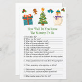 Snowman hoe goed je het baby shower spel kent (Voorkant / Achterkant)