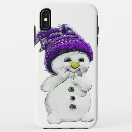 Snowman Hoesje-Mate iPhone Case (Achterkant)