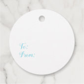 Snowman Holiday Bedankjes Labels (Achterkant)