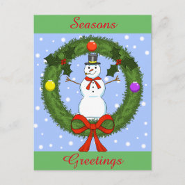 Snowman Holiday Briefkaart ()