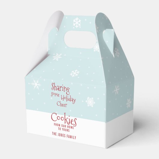 Snowman Holiday Cheer Bedankdoosjes (Achterkant)