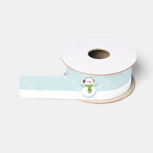 Snowman Holiday Cheer Grosgrain Lint
