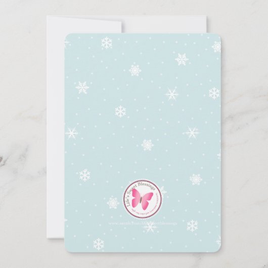 Snowman Holiday Cheer Kaart (Achterkant)