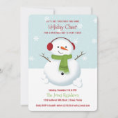 Snowman Holiday Cheer Kaart (Voorkant)