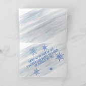 Snowman Holiday Feestdagen Kaart (Binnen)