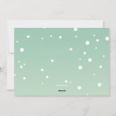 Snowman Holiday-fotokaart Feestdagenkaart (Achterkant)