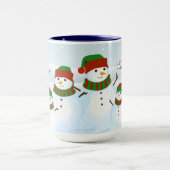 Snowman Holiday gepersonaliseerde mok (Midden)