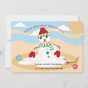 Snowman Holiday Greeting Card Feestdagenkaart