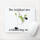 Snowman Holiday Humor Muismat (Met muis)