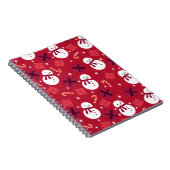Snowman Holiday Kerstmis Notitieboek (Rechterzijde)