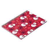 Snowman Holiday Kerstmis Notitieboek (Linkerzijde)