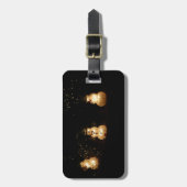 Snowman Holiday Light Display Bagagelabel (Voorkant verticaal)
