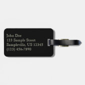 Snowman Holiday Light Display Bagagelabel (Achterkant horizontaal)