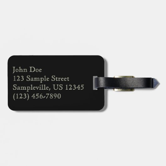 Snowman Holiday Light Display Bagagelabel (Achterkant horizontaal)