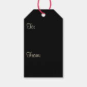 Snowman Holiday Light Display Cadeaulabel (Achterkant)