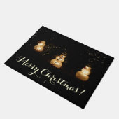 Snowman Holiday Light Display Deurmat (Schuin)