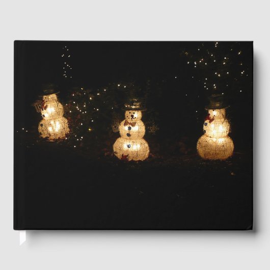 Snowman Holiday Light Display Gastenboek (Voorkant)