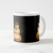 Snowman Holiday Light Display Grote Koffiekop (Voorkant rechts)