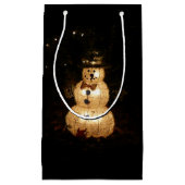 Snowman Holiday Light Display Klein Cadeauzakje (Voorkant)