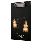 Snowman Holiday Light Display Klembord (Links)