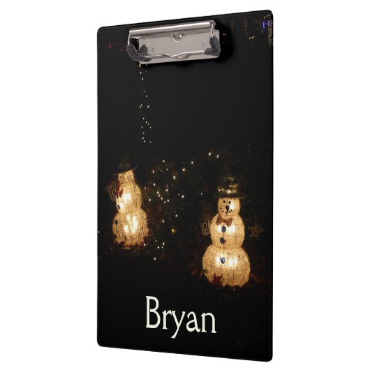 Snowman Holiday Light Display Klembord (Links)