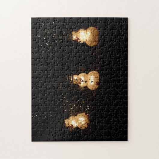 Snowman Holiday Light Display Legpuzzel (Verticaal)