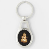 Snowman Holiday Light Display Sleutelhanger (Voorkant)