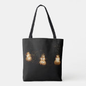 Snowman Holiday Light Display Tote Bag (Achterkant)