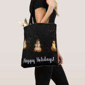 Snowman Holiday Light Display Tote Bag (Dichtbij)