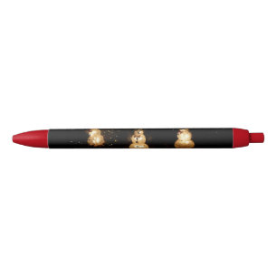 Snowman Holiday Light Display Zwarte Inkt Pen