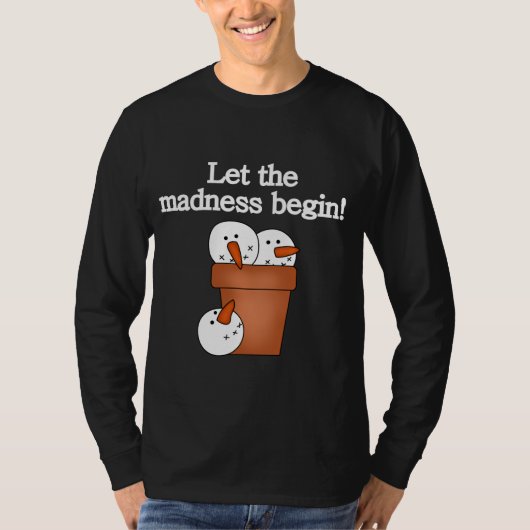 Snowman Holiday Madness T-shirts en cadeautjes (Voorkant)