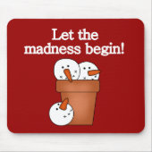 Snowman Holiday Madness T-shirts en cadeautjes Muismat (Voorkant)