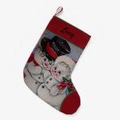  Snowman Holiday Merry Kerstmis Kleine Kerstsok (Voorkant (Hangend))