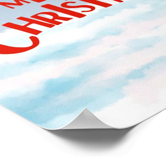 Snowman Holiday met feestelijke feestelijke feestd Poster (Hoek)