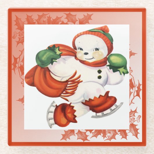  Snowman Holiday Onderzetters (Voorkant)