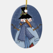 Snowman Holiday Ornament (Voorkant)