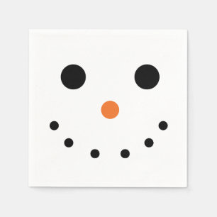 Snowman Holiday Paper Napkins Servetten