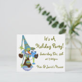 Snowman Holiday Party Kaart (Staand voorkant)