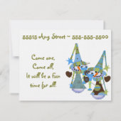 Snowman Holiday Party Kaart (Achterkant)