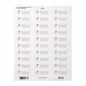 Snowman Holiday Return Address Label (Full Sheet)