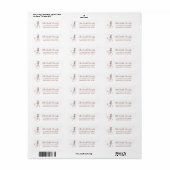 Snowman Holiday Return Address Label (Full Sheet)