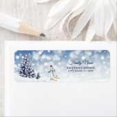 Snowman Holiday Return Address Label (Insitu)