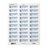 Snowman Holiday Return Address Label (Full Sheet)