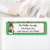 Snowman Holiday Seizoensgebonden feestelijk Etiket (Insitu)