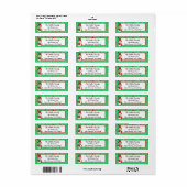 Snowman Holiday Seizoensgebonden feestelijk Etiket (Full Sheet)