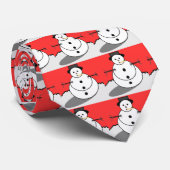 Snowman Holiday Stropdas (Opgerold)