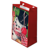 Snowman Holiday-tas voor kerstmis Klein Cadeauzakje (Achterkant Gekanteld)
