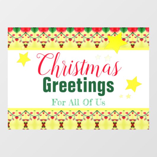 Snowman Holiday ThMED Raamsticker (Vel)